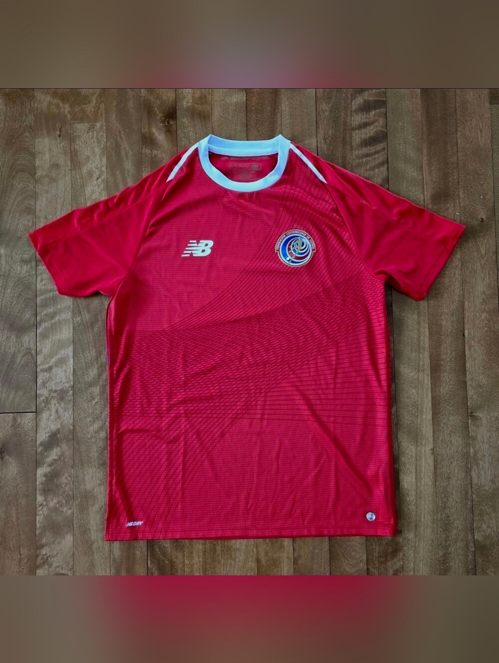 Costa Rica New Balance Soccer Jersey Red Mens sz M 2018 FIFA World Cup